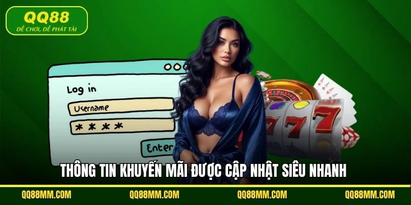 Thông tin khuyến mãi được cập nhật siêu nhanh