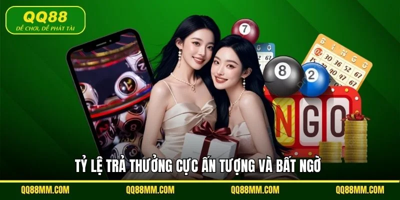Tỷ lệ trả thưởng cực ấn tượng và bất ngờ